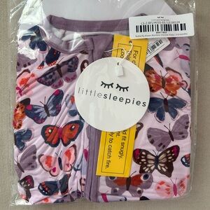 Little Sleepies Butterfly Kisses Zippy Size 3-6 Months